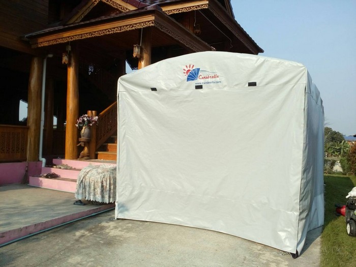 [:TH]ส่งและติดตั้งรุ่น Sunshine คุณกิตติชัย [:en]Our car shelter sent to Kittichai[:]